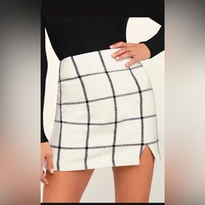 Lulus Plaid Mini Skirt
